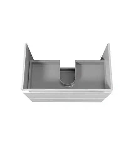 Тумба Мойдодир Unik 80-A під умивальник Білий підвісна Білий - фото 5