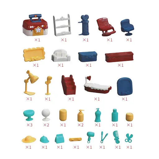 Ігровий набір барбершоп, 44x15.5x32 см, QL202-1 - фото 3