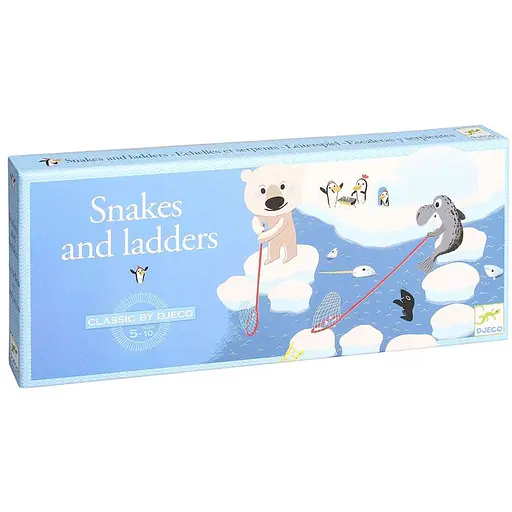 Настольная игра Djeco Сачки и лестницы (Лестницы и змеи, Snakes and ladders) (DJ05208) - фото 1