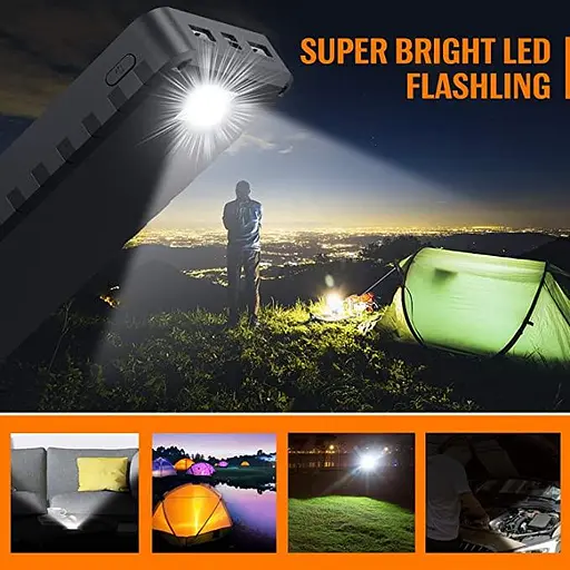 Портативна батарея Solar Power Bank 26800mAh HX160S6 Сонячний зарядний пристрій - фото 7