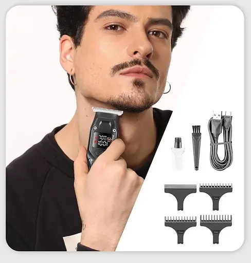 Чоловічий тример Barber VGR V-964 машинка для стрижки бороди та вусів - фото 3