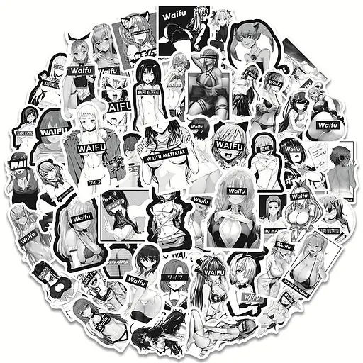 Стікерпак Дівчата Набір наклейок GeekLand Girl 100 штук - фото 1