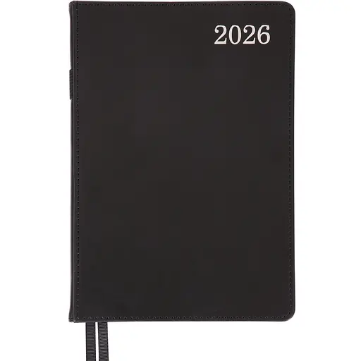 Дневник-деловая записная книжка А5 Leo Planner 2026 City черный 368 страниц (252661)