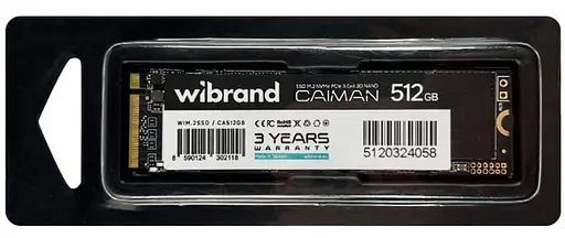 Накопичувач SSD Wibrand m.2 NVMe 512GB Caiman PCIe 3.0 480 500 (WIM.2SSD/CA512GB) - фото 3