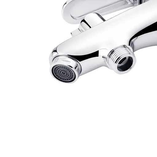 Змішувач для раковини Kroner KRM Elbe - C015 з гігієнічним душем CV023575, Хром - фото 5