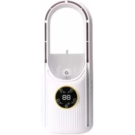 Вентилятор настольный беспроводной BYM-908S с функцией увлажнения и подсветкой черный - фото 1