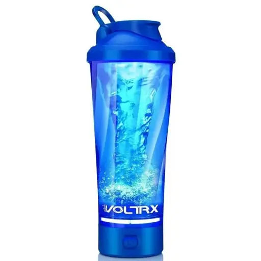 Шейкер спортивний електричний VOLTRX VortexBoost 600 мл. Tritan Blue (Vortex_Blue) - фото 1