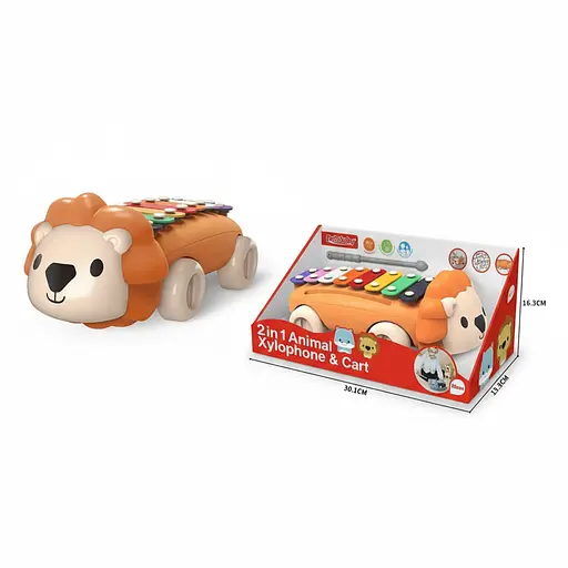 Ксилофон для детей «Лев» 1002 E-A , 8 нот, с палочками, в коробке - фото 3