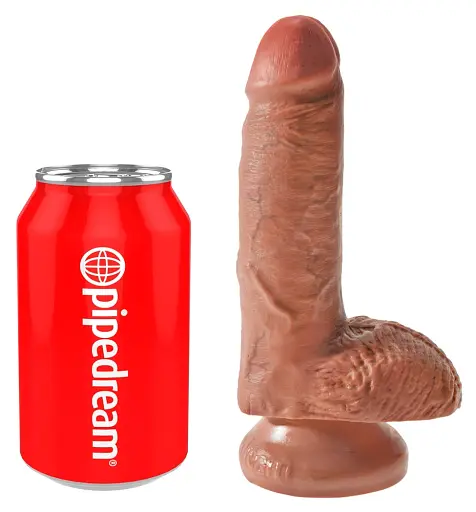 Фаллоимитатор King Cock With Balls 19.4 см коричневый - фото 2