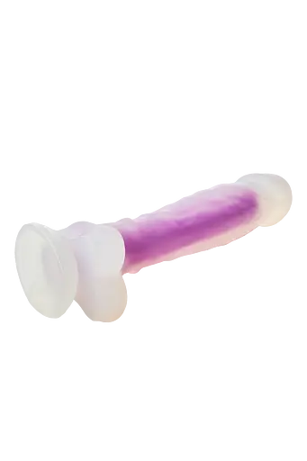 Неоновий фалоімітатор DreamToys Radiant 19 см синій - фото 6