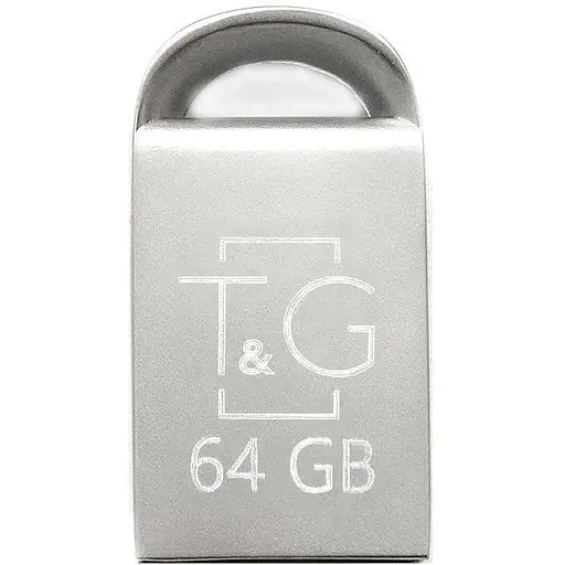 Флеш накопитель USB 64Gb T&G Metal TG107 серебристый USB 2.0 (TG107-64G) - фото 1