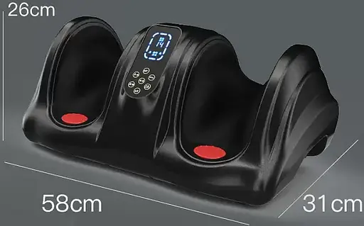 Массажер для ног (роликовый, компрессионный массаж, вибрация, прогрев) Benbo АМ-04 Черный - фото 3