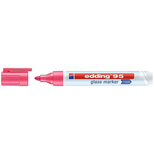 Маркер Edding Glass e-95, 1.5 – 3 мм, круглий, рожевий (e-95/09)