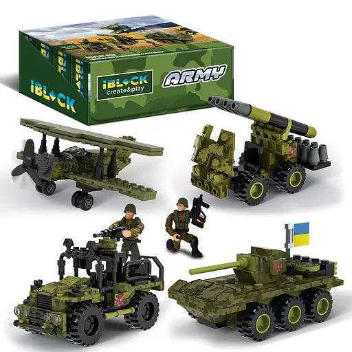 Конструктор IBLOCK Армія, PL-921-425, 83-140 деталей, (В асортименті) - фото 5