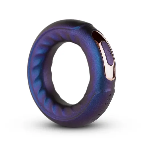 Эрекционное кольцо Hueman Saturn Vibrating Cock And Ball Ring 8.5 см фиолетовый - фото 2