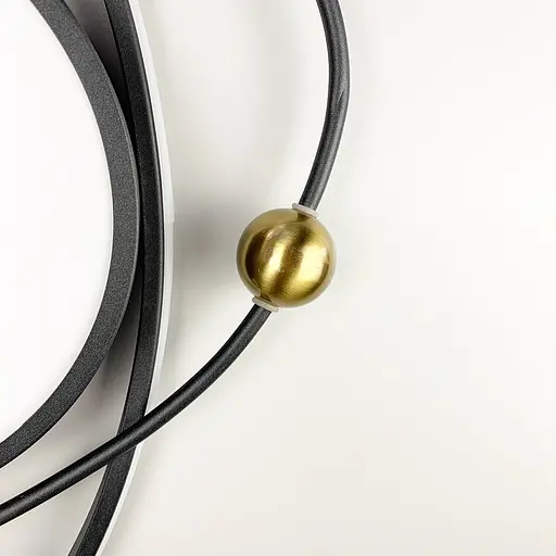 Люстра-орбіта з led гірляндою в плафоні | Line F | Арт. MJ47-500 BK - фото 5