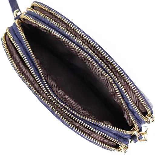 Кожаная сумка Vintage на три отделения для женщин 19х12х6.5 см sum0027598 - фото 7