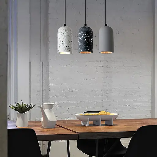 Підвіс Terrazzo Dome із сірим бетонним плафоном 18х10 см Line.F MJ 166/1 GR - фото 1