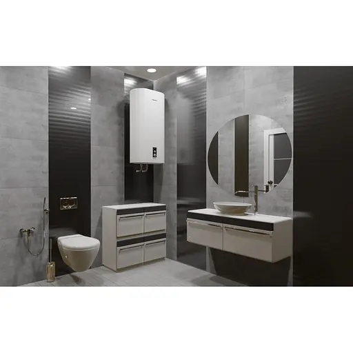 Водонагрівач Willer Grand 2 кВт, сухий ТЕН, 30 л, прямокутний, вертикальний, білий (EV30DR) - фото 7