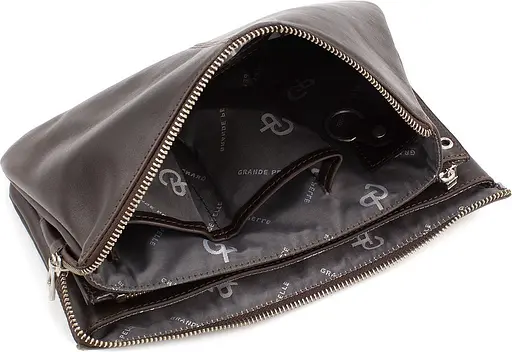 Шкіряний чоловічий клатч GRANDE PELLE 26х16х3 см sum0023820 - фото 8
