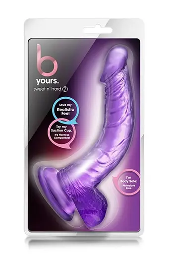 Фалоімітатор B Yours Sweet N Hard 7 21.5 см фіолетовий - фото 4