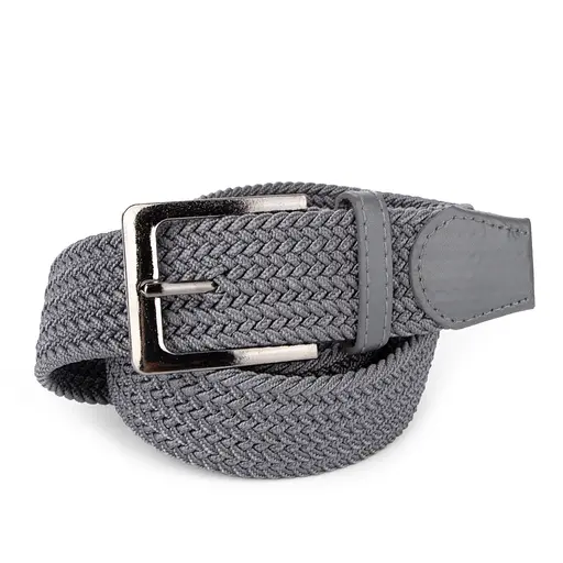 Ремень резинка мужской PS-40045 (115 см) серый плетеный - фото 1