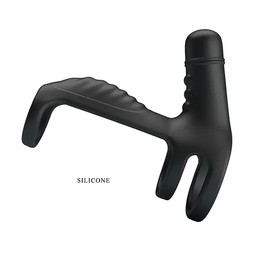 Насадка на пенис с вибрацией Pretty Love Vibrating Penis Sling 11.5 см черный - фото 4