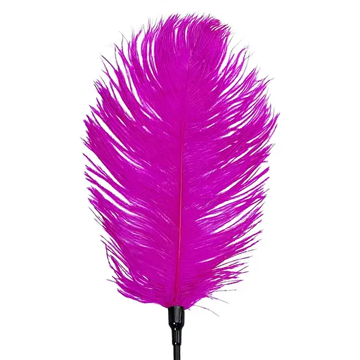 Лоскітка зі страусиним пером Art of Sex - FeaTher Tickler, колір Темно-рожевий - фото 3