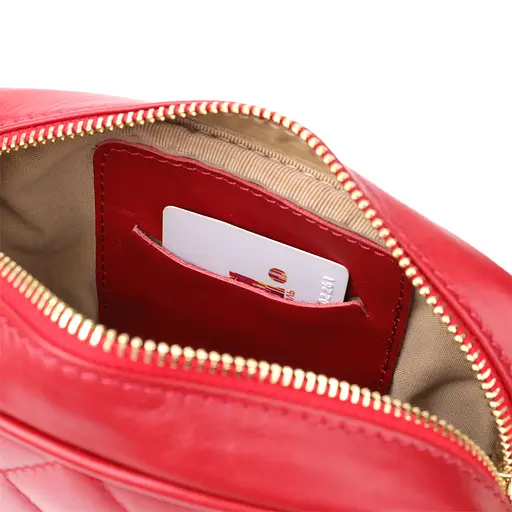 Сумка Tony Perotti в ромбы из натуральной кожи 18.5х13.5х6 см sum0027527 - фото 8