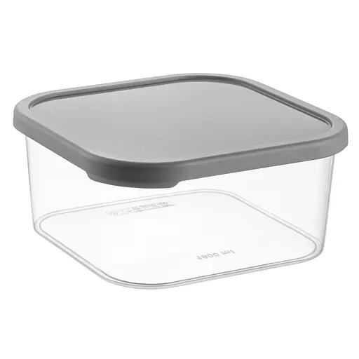 Контейнер пластиковий з кришкою Idea Home Quick Box 1.8 л сірий (00813 Gray)