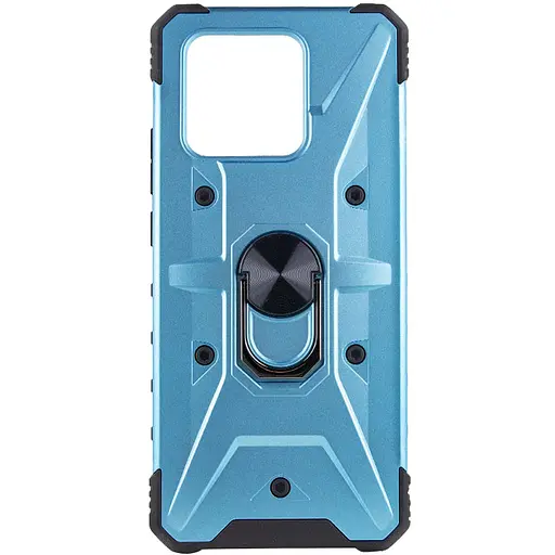 Ударопрочный чехол Pathfinder Ring для Xiaomi Redmi 10C/Poco C40 Голубой/Light Blue