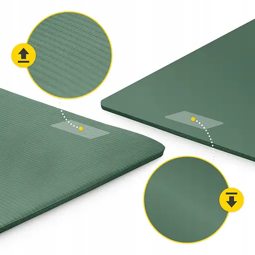 Коврик (мат) спортивный 4FIZJO NBR 180 x 60 x 1 см для йоги и фитнеса Navy Green (P-5905973406680) - фото 9