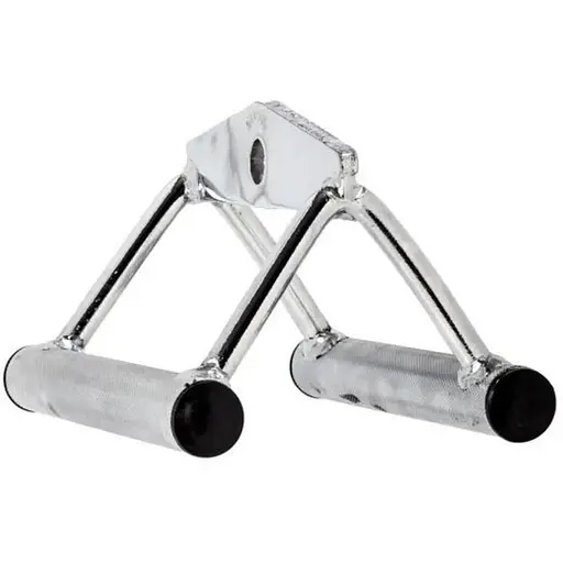 Ручка для тяги York Fitness подвійна (вузький паралельний хват), хром - фото 4