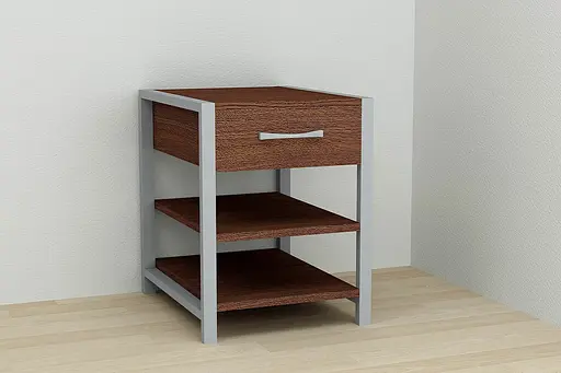 Тумба универсальная Ferrum-decor Вивьен 1/2 50x41x40 серый ДСП Венге 16мм (FRD-106185) - фото 5