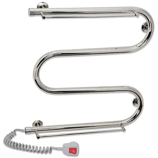 Электрический полотенцесушитель Laris Змеевик 25 РС3 500x500 С 2-мя полками Э 73207110 - фото 1