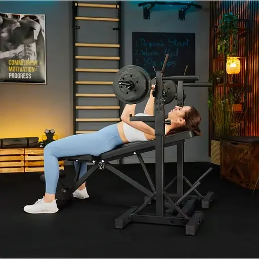 Стійки під штангу Trex Sport TX-100S регульовані з ручками для віджимань - фото 7