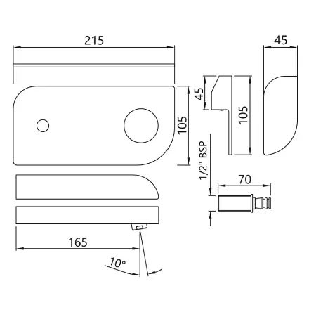 Змішувач для умивальника Jaquar Alive ALI-CHR-85233K Хром - фото 2