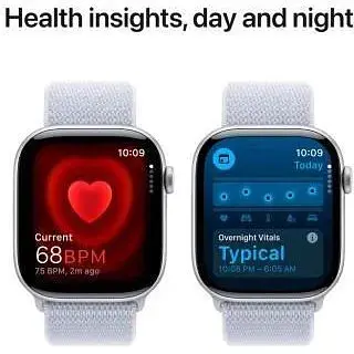 Смарт-часы Apple Watch Series 10 GPS 46 мм Silver Aluminum Case w. Blue Cloud Sport Loop (MWWN3) - фото 5