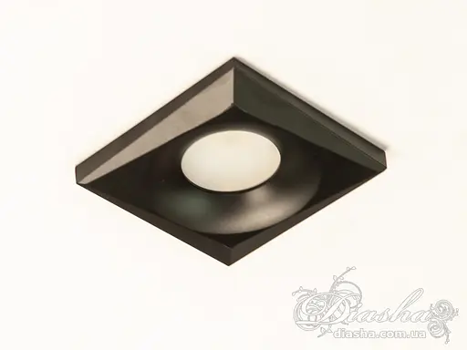 Оригінальний, ультрамодний металевий точковий світильник, чорний глян - фото 3