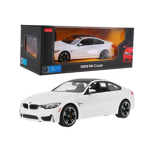 Машинка RASTAR BMW M4 Coupe на дистанційному керуванні + пульт 2,4 ГГц 1:14 білий 70900
