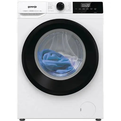 Стирально-сушильная машина Gorenje фронтальная 8(5) кг 1400 A+ 55 см дисплей пара инвертор белый