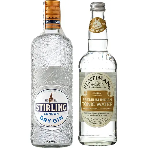 Набір Stirling London Dry Gin 37.5% 0.7 л + Тонік Fentimans Преміум Індіан з цукром та підсолоджувачем 500 мл  - фото 3