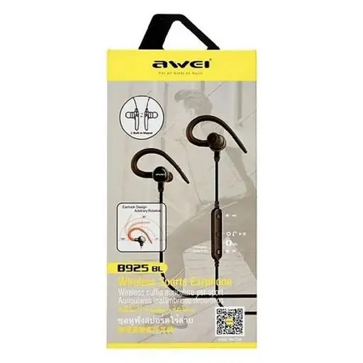 Бездротові навушники Awei Bluetooth B925BL, BT4.2, 55mAh, 4-6h, black - фото 10