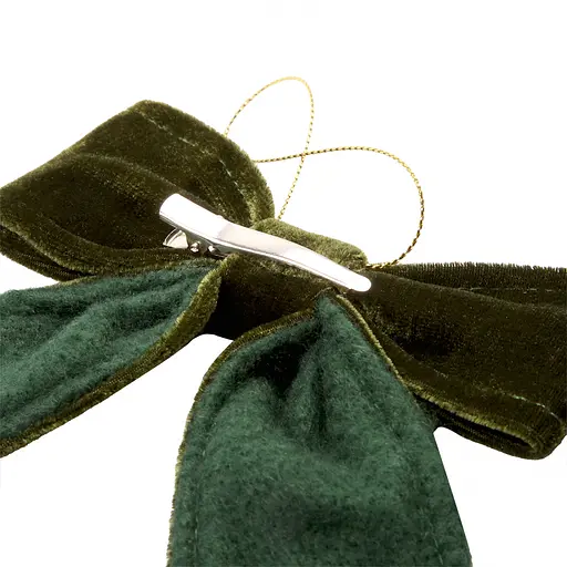 Украшение декоративное Yes! Fun Бант 12x13.5 см темно-зеленое (975087) - фото 4