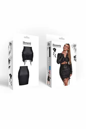 Міні-спідниця Demoniq AMELIA001 M (чорний) - фото 13