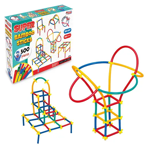Конструктор-соломинки Dede Спортплощадка 300 элементов (3462) - фото 2