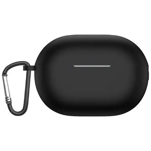Чохол-накладка DK Silicone Candy Friendly з карабіном для Huawei FreeBuds Pro 2 (black)