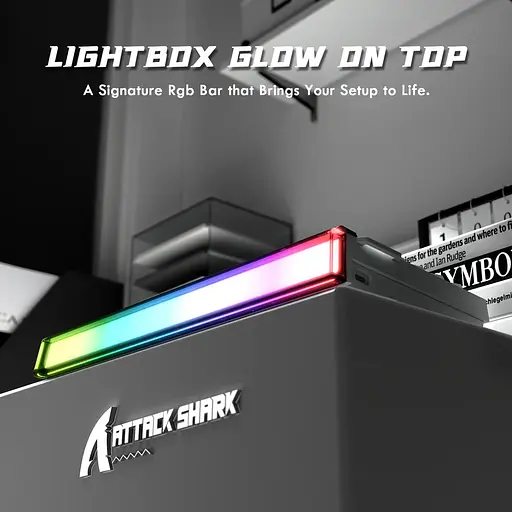 Игровая магнитная проводная клавиатура Attack Shark R85 / Проводное подключение / Magnetic Switch / Black - фото 6