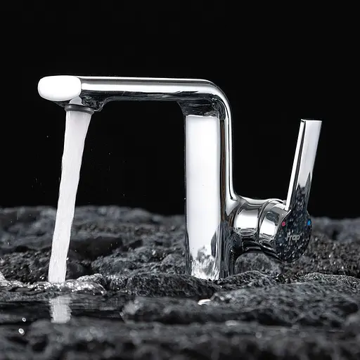 Смеситель для умывальника литой излив хром Frap F1088 Хром - фото 2