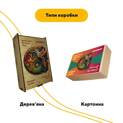 Пазл деревяний Подорож Колібрі, А5, 35 елементів, Картонна коробка - фото 4